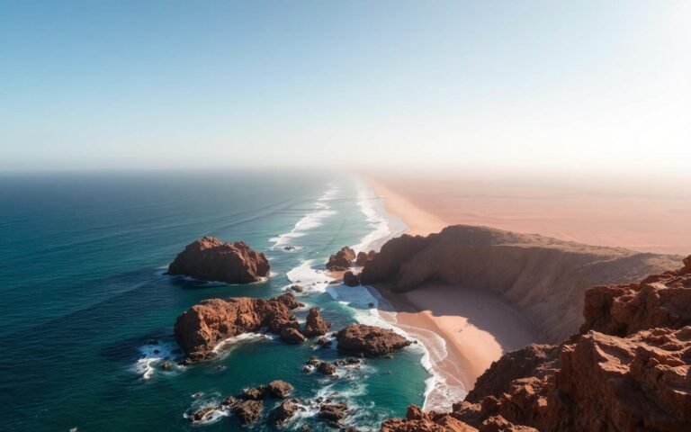 La costa cerca de Tamri, al norte de Taghazout